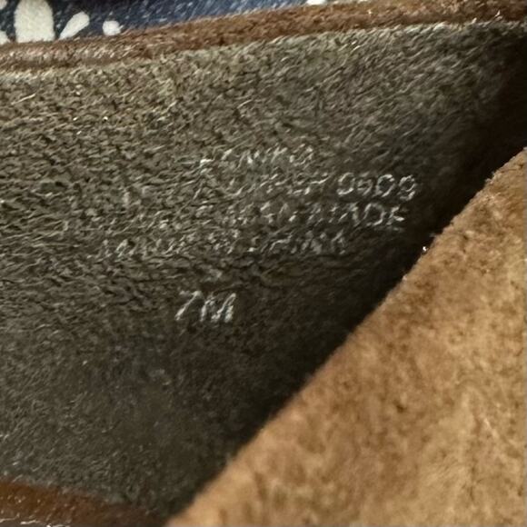 ENZO Angiolini Saniko brown eel suede patent leather size 7M - Picture 10 of 15